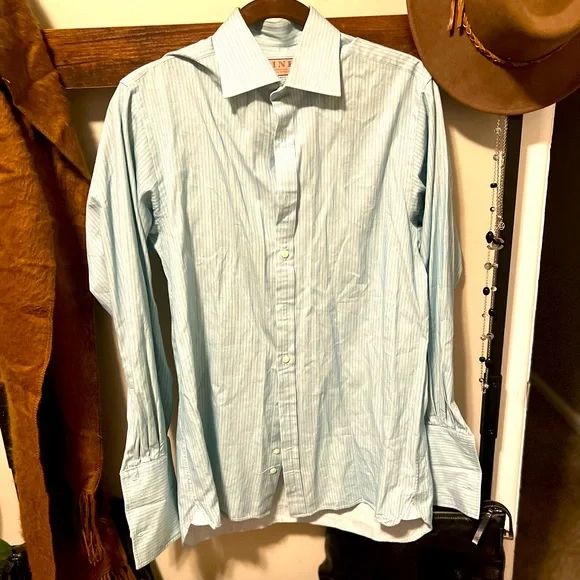 thomas pink dress shirt sale Thomas Pink Men's Diagonal Textured Solid Dress Shirt - Pink